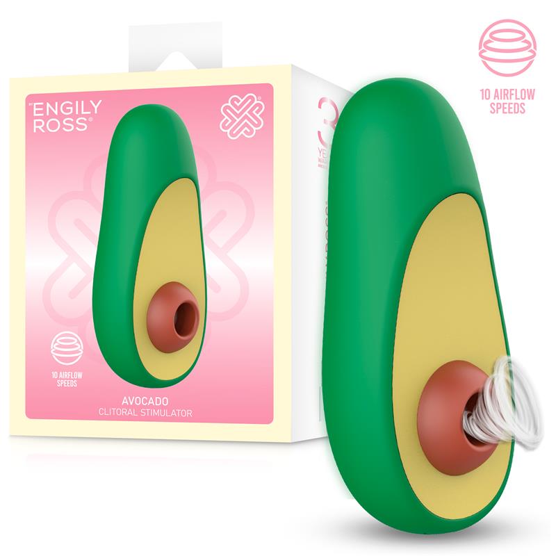 Estimulador de clitóris Avocado Bliss™ da Paxione com sucção, design ergonómico e textura suave para prazer intenso.