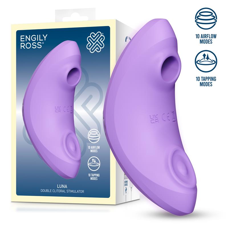Estimulador de clitóris Luna Pulse™ da Paxione com sucção e pulsação em design compacto e elegante.
