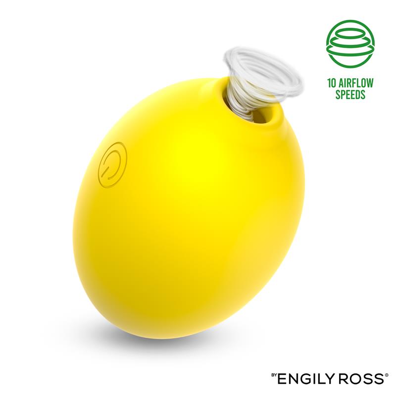 Estimulador de clitóris Lemon Rush™ da Paxione, com design compacto e função de sucção para prazer intenso.