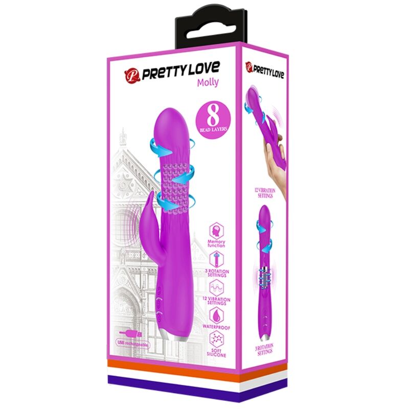 PRETTY LOVE - OVE MOLLY RECHARGEABLE ROTATION VIBRATOR