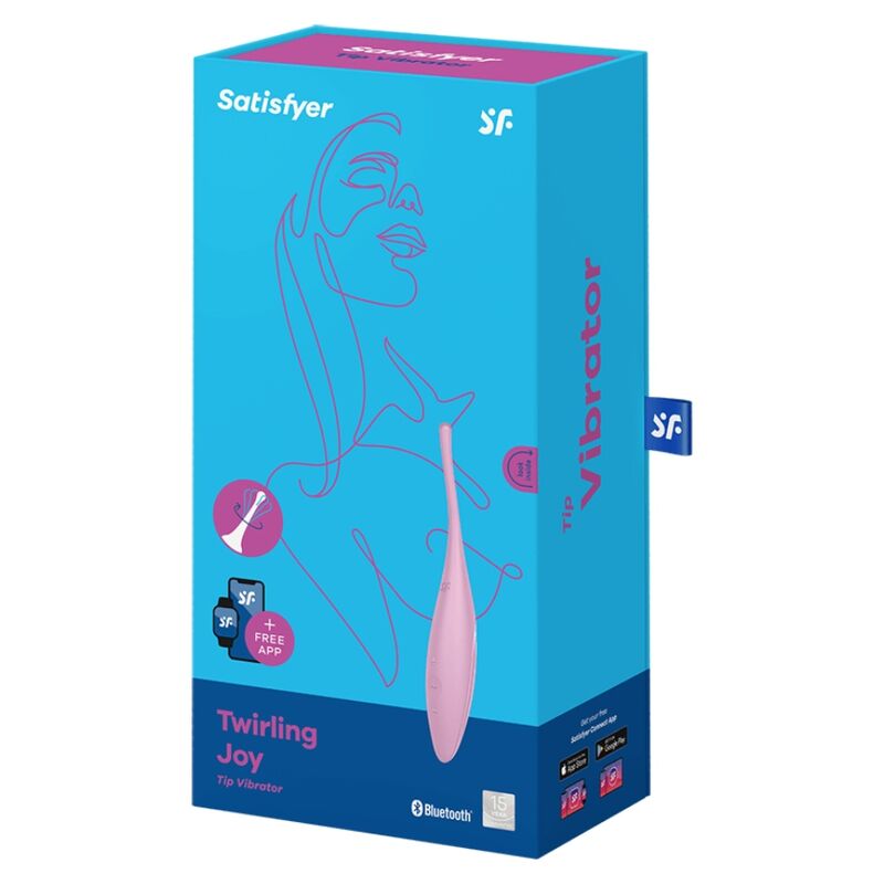 SATISFYER - VIBRATOR TWIRLING JOY CLIT TIP PINK