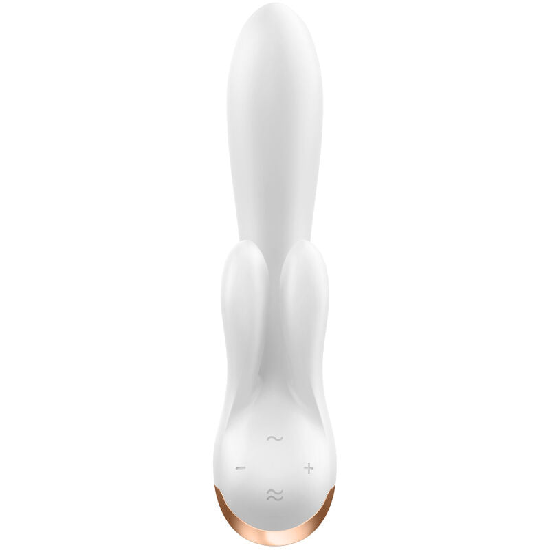 SATISFYER - DOUBLE FLEX WHITE VIBRATOR APP