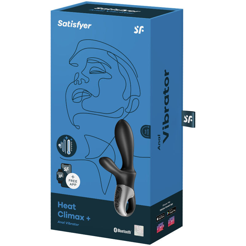 SATISFYER - HEAT CLIMAX+ APP BLACK ANAL VIBRATOR