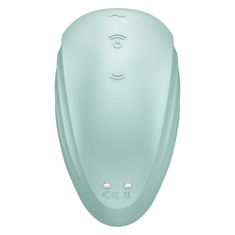 SATISFYER - PEARL DIVER GREEN AIR PULSE STIMULATOR AND VIBRATOR