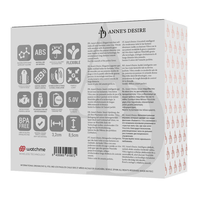 Anne's Desire - Dual Pleasure Technology Watch in Black