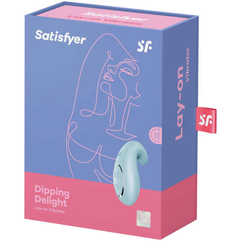 SATISFYER - BLUE DELIGHT LAY-ON DIPPING VIBRATOR