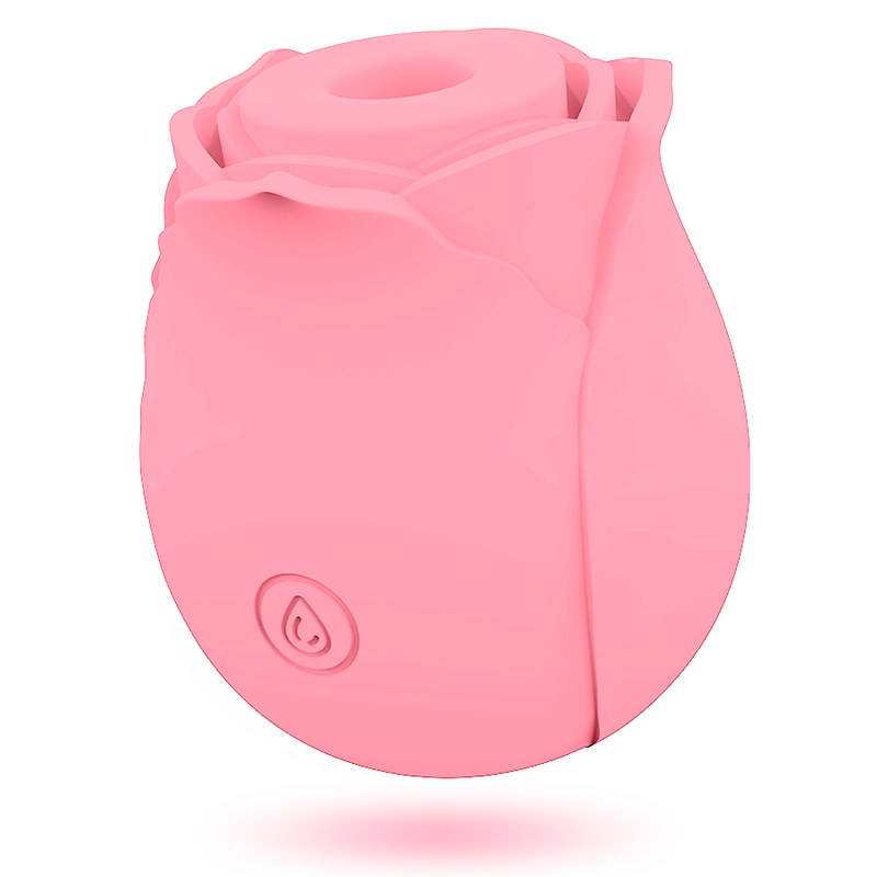 Dispositivo de estimulação clitoriana MIA Rose com ondas de sucção, edição limitada, em rosa, visível na imagem.