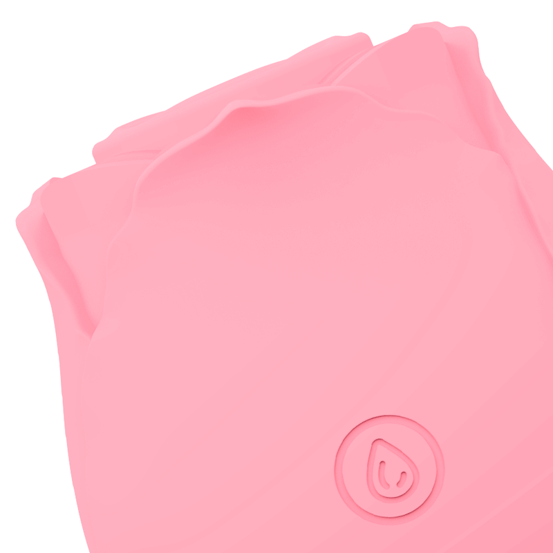 Vibrator rosa MIA Rose Clítoris com ondas de sucção, edição limitada, mostrando o dispositivo compacto e detalhes do design.