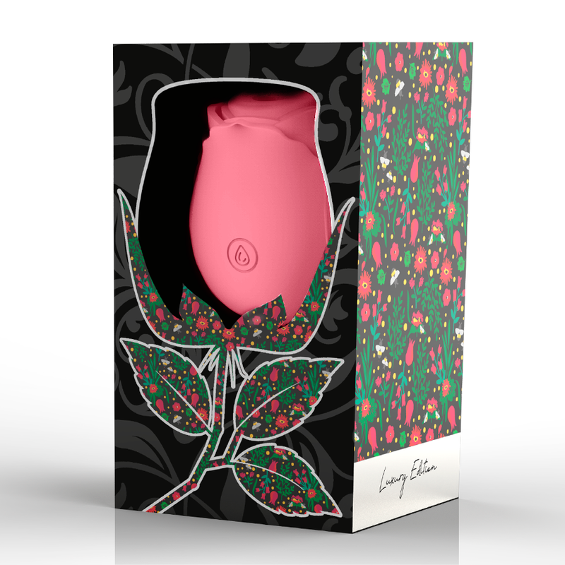 Dispositivo de estimulação clitoriana MIA Rose, sucção de ondas, edição limitada, cor rosa, design elegante e compacto.