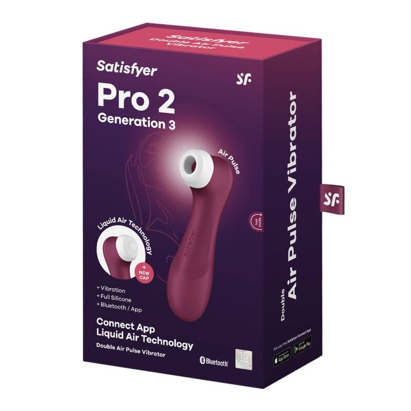 SATISFYER - PRO 2 GENERACIÓN 3 RED WINE BLUETOOTH AND APP