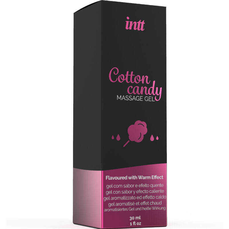 INTT MASSAGE &amp; ORAL SEX - MASSAGE GEL WITH COTTON CANDY FLAVOR AND WARMING EFFECT