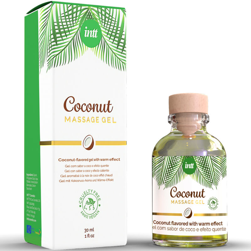 INTT - Vegan Massage Gel with Coconut Flavor and Warming Effect
