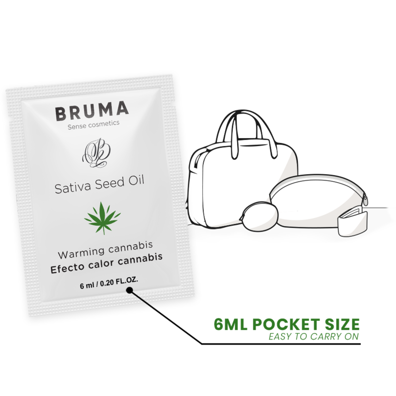 BRUMA - SATIVA SEED OIL SLIDING GEL HEATING MARIJUANA FLAVOR 6 ML