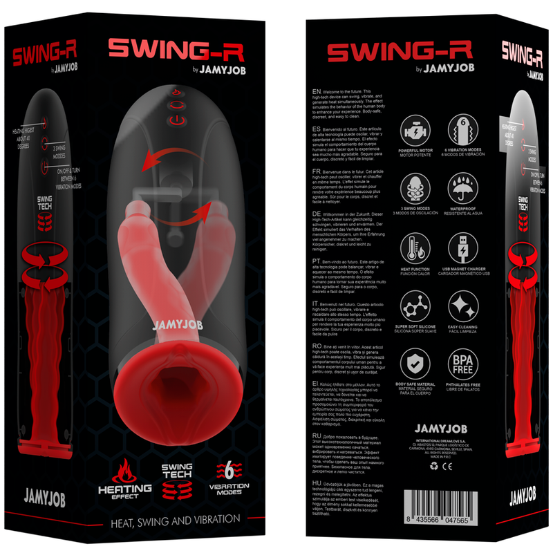 JAMYJOB - SWING-R HEATING EFFECT, SWING TECHNOLOGY AND VIBRATION MASTURBATOR