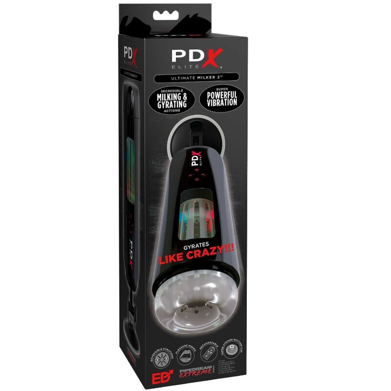 PDX ELITE - STROKER ULTIMATE MILKER 2 ROTATING AND VIBRATING