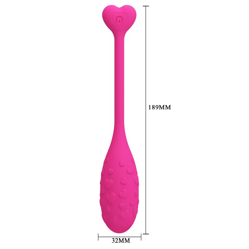 PRETTY LOVE - PINK VIBRATING EGG FISHER CONTROLLED BY APP