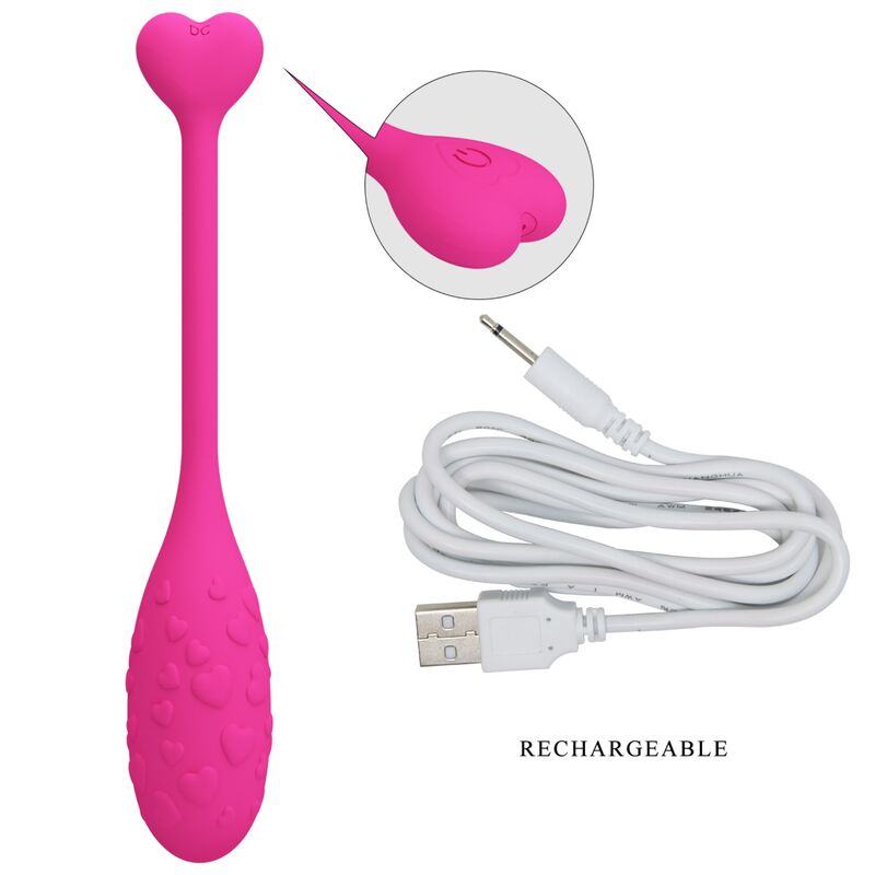 PRETTY LOVE - PINK VIBRATING EGG FISHER CONTROLLED BY APP
