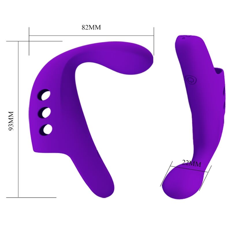 PRETTY LOVE - PURPLE GORGON RECHARGEABLE FINGER VIBRATOR