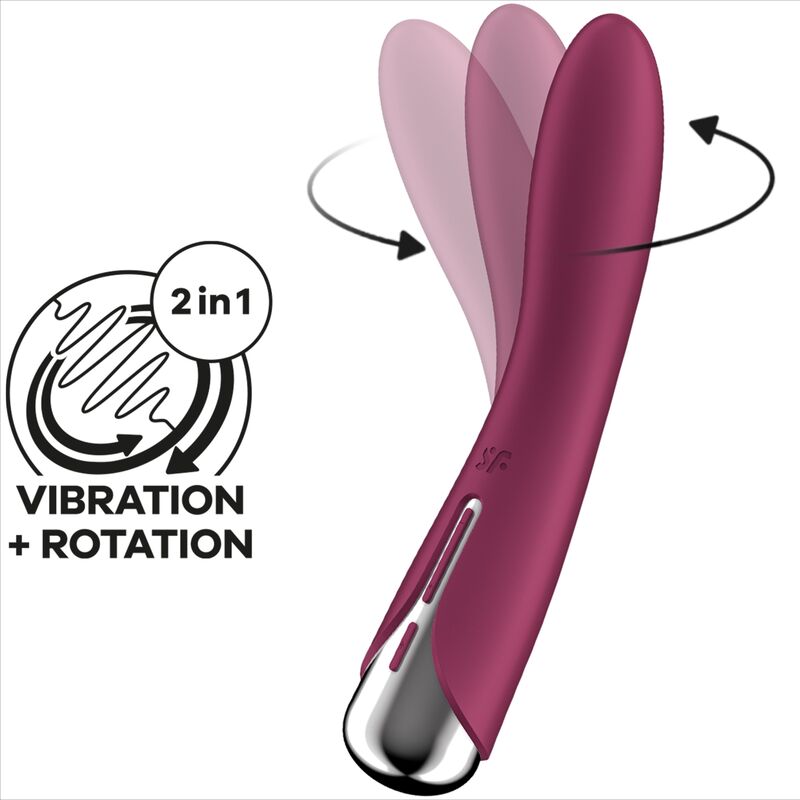 SATISFYER - G-SPOT VIBE 1 ROTATING VIBRATOR - RED G-SPOT