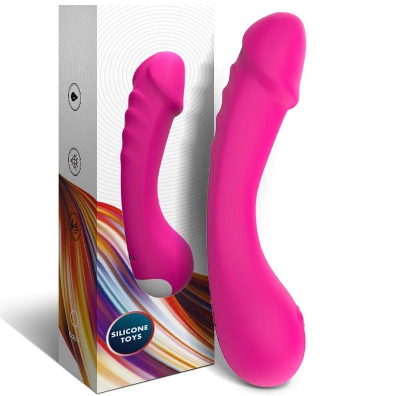 ARMONY - FUCHSIA SILICONE G-SPOT DILDO VIBRATOR