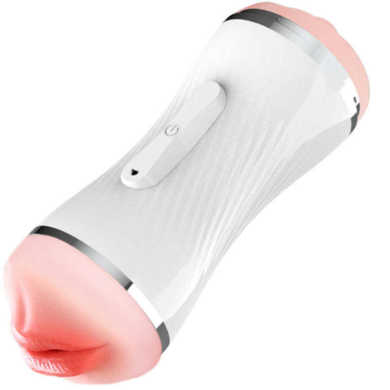 ARMONY - DOUBLE VIBRATING MASTURBATOR FOR VAGINA AND MOUTH, WHITE