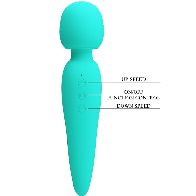PRETTY LOVE - MAREDITH MASSAGER 12 VIBRATION MODES AQUA GREEN