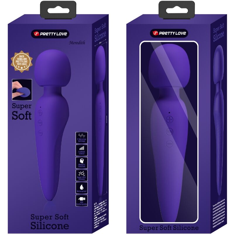 PRETTY LOVE - MAREDITH MASSAGER 12 VIBRATION MODES PURPLE