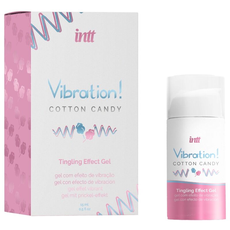 INTT - POWERFUL INTIMATE STIMULANT COTTON CANDY VIBRATING GEL LIQUID 15 ML