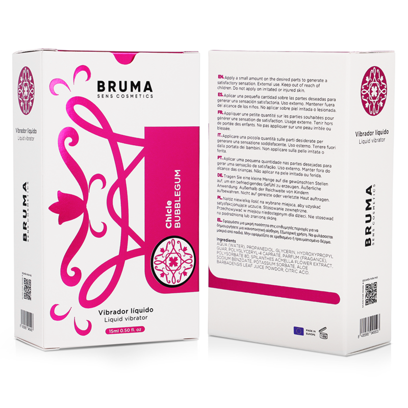 BRUMA - ULTRA SLIDING LIQUID VIBRATOR BUBBLEGUM 15 ML