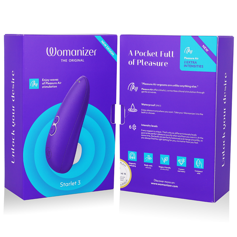 WOMANIZER - STARLET 3 INDIGO CLITORAL STIMULATOR