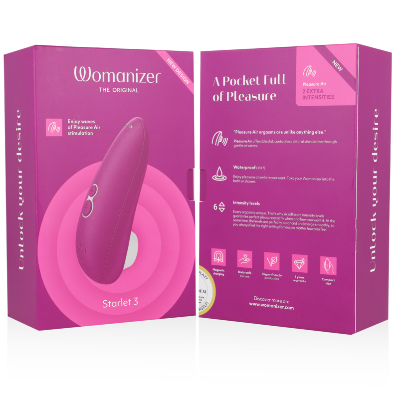 WOMANIZER - STARLET 3 VIOLET CLITORAL STIMULATOR