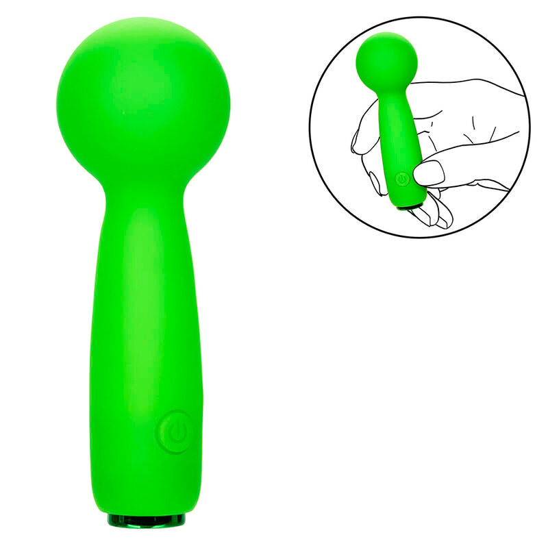 CALEXOTICS - NEON VIBES BUBBLY VIBE MINI MASSAGER 10 VIBRATIONS GREEN