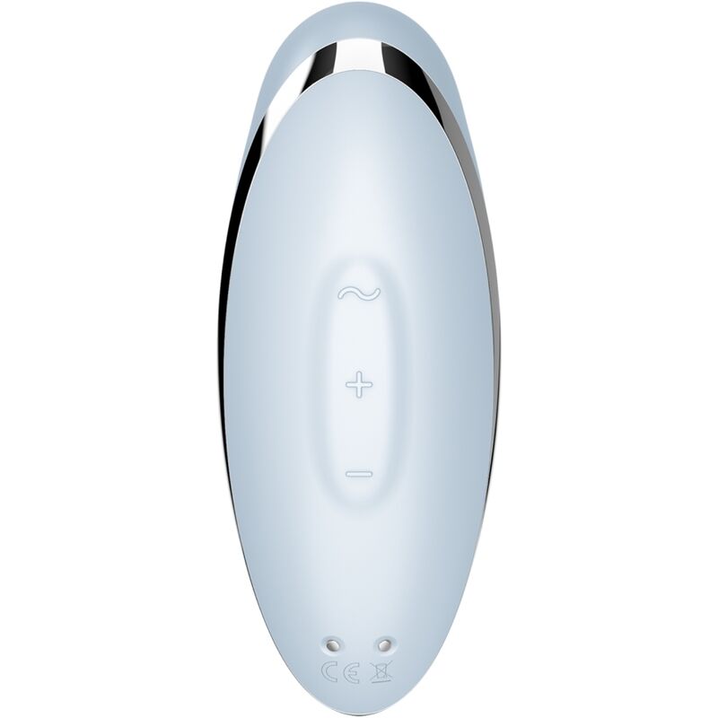 SATISFYER - TAP &amp; CLIMAX 2 VIBRATOR &amp; STIMULATOR BLUE