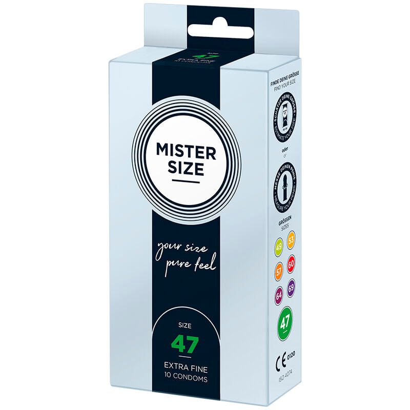 MISTER SIZE - XS SIZE CONDOMS 47 MM (10 UNITS)