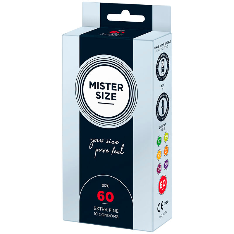 MISTER SIZE - EXTRA LARGE CONDOMS 60 MM (10 UNITS)
