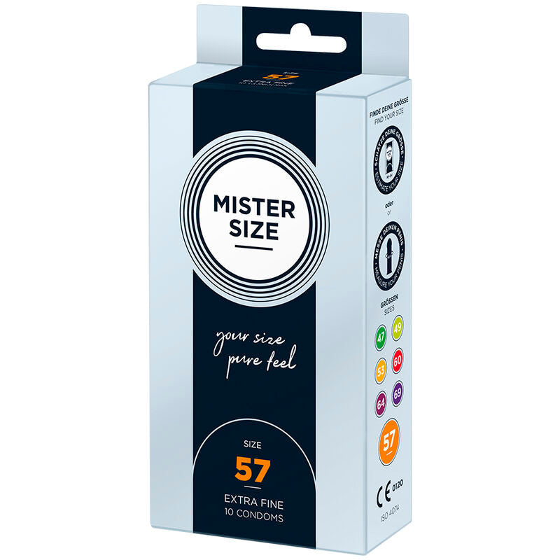 MISTER SIZE - CONDOM SIZE G 57 MM (10 UNITS)