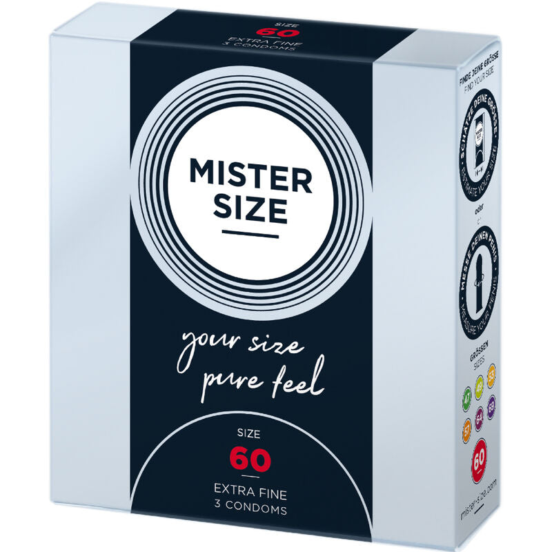 MISTER SIZE - EXTRA LARGE CONDOM 60 MM (3 UNITS)