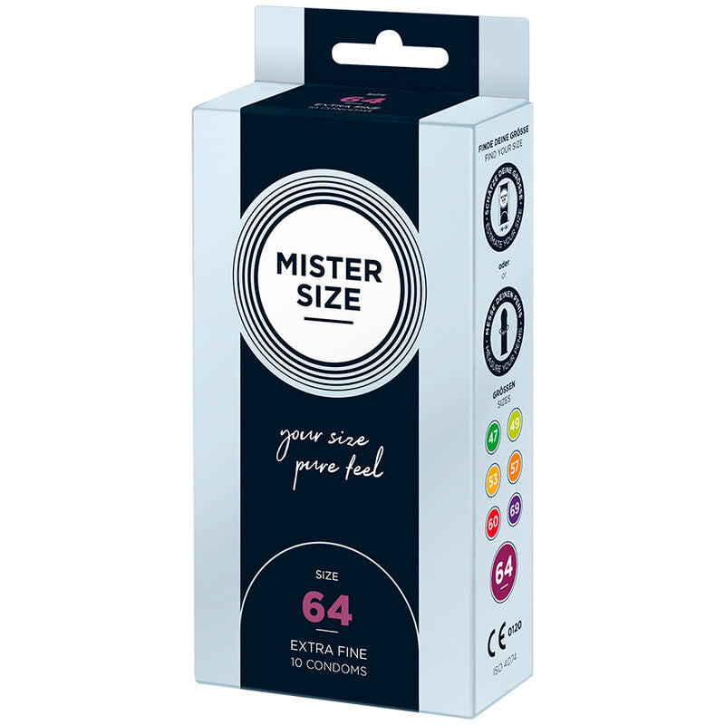 MISTER SIZE - XXL SIZE CONDOMS 64 MM (10 UNITS)
