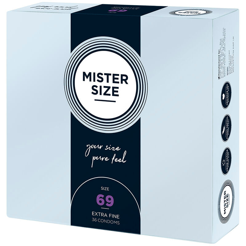 MISTER SIZE - XXXL SIZE CONDOMS 69 MM (36 UNITS)