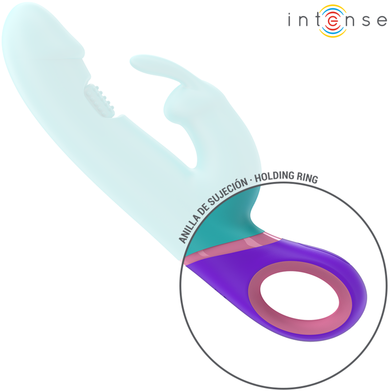 INTENSE - MONICA RABBIT VIBRATOR WITH ROTATING BLUE G-SPOT STIMULATOR
