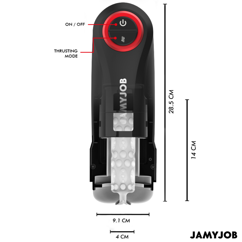 JAMYJOB - AUTOMATIC GRAVITY-DRIVEN VAGINAL MASTURBATOR WITH 5 SUCTION MODES