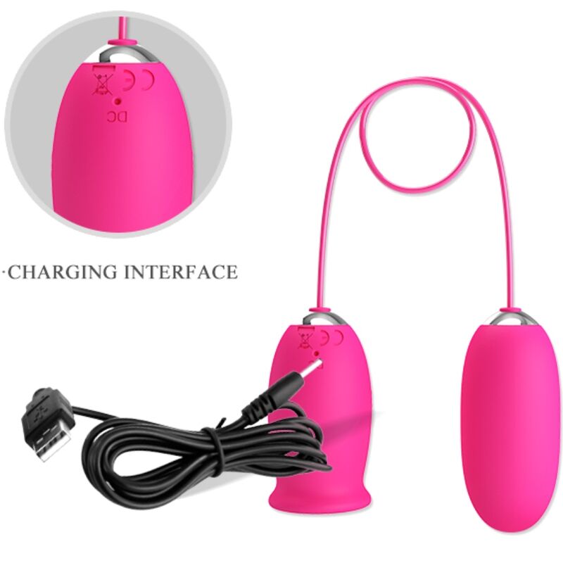 PRETTY LOVE - DAISY VIBRATING EGG + PINK CLITORIS STIMULATING TONGUE