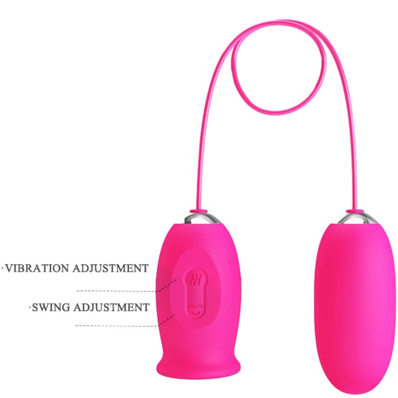 PRETTY LOVE - DAISY VIBRATING EGG + PINK CLITORIS STIMULATING TONGUE