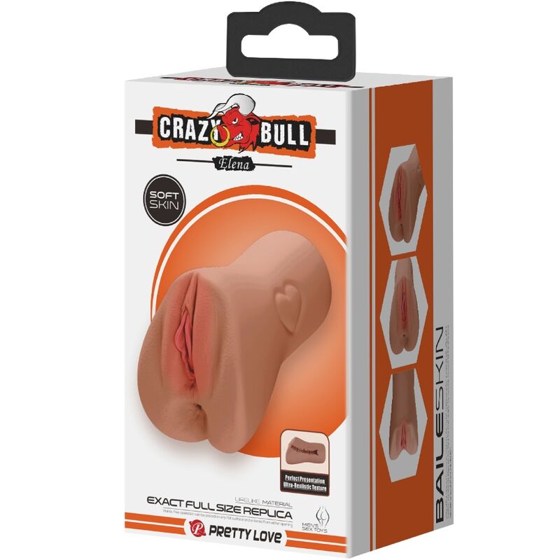 CRAZY BULL - SCARLET VAGINA AND ANUS DESIGN WITH HEART MEAT