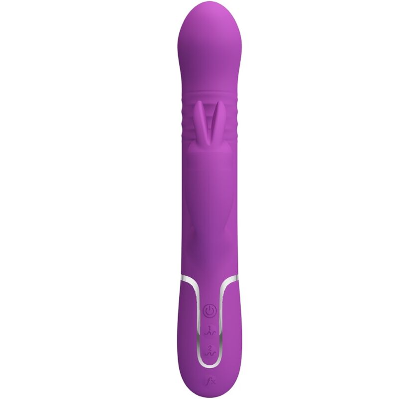 PRETTY LOVE - 4-IN-1 MULTIFUNCTIONAL PURPLE VIBRATING RABBIT