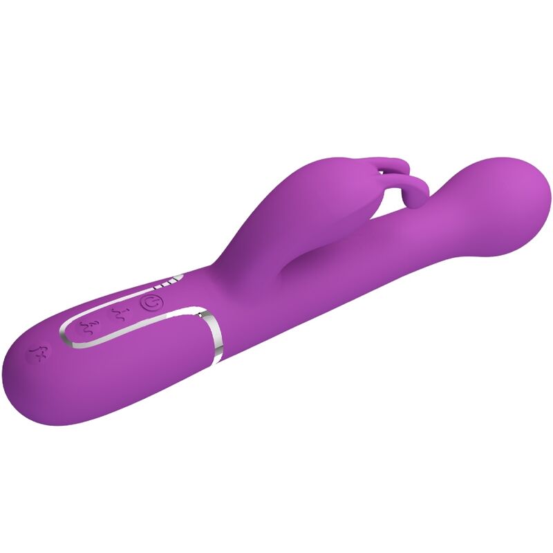 PRETTY LOVE - DEJON 3 IN 1 MULTIFUNCTIONAL RABBIT VIBRATOR PURPLE