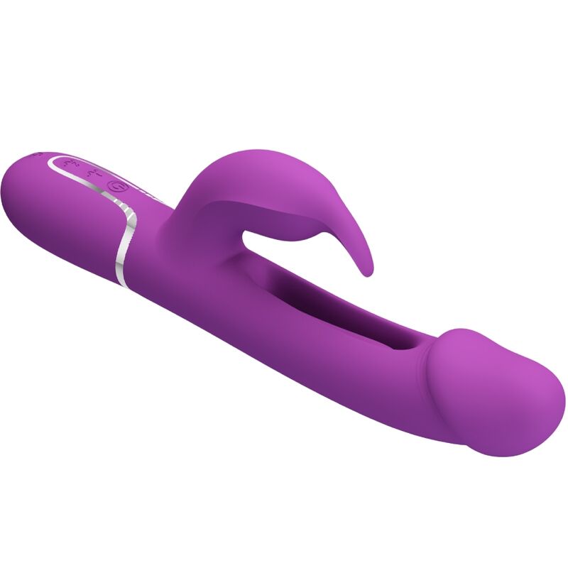 PRETTY LOVE - KAMPAS 3 IN 1 MULTIFUNCTIONAL PURPLE VIBRATING RABBIT