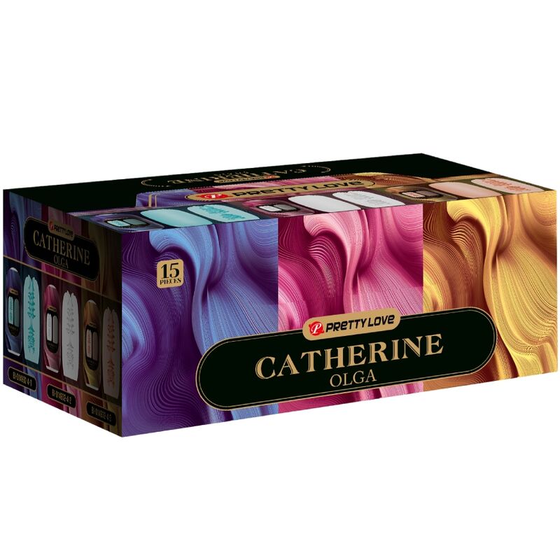 PRETTY LOVE - OLGA PACK OF 15 VARIOUS MALE MASTURBATORS