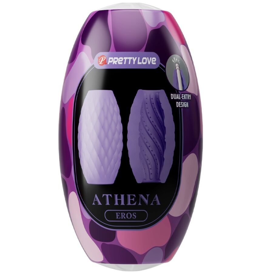 PRETTY LOVE - ATHENA EROS PURPLE SILICONE MALE MASTURBATOR