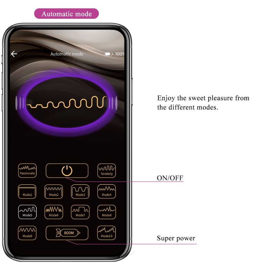 PRETTY LOVE - APP-CONTROLLED VIBRATOR LEVIATHAN PURPLE